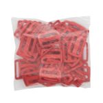 Пряжка, ПА, цветная, 30 мм (с820 красный), 50 шт