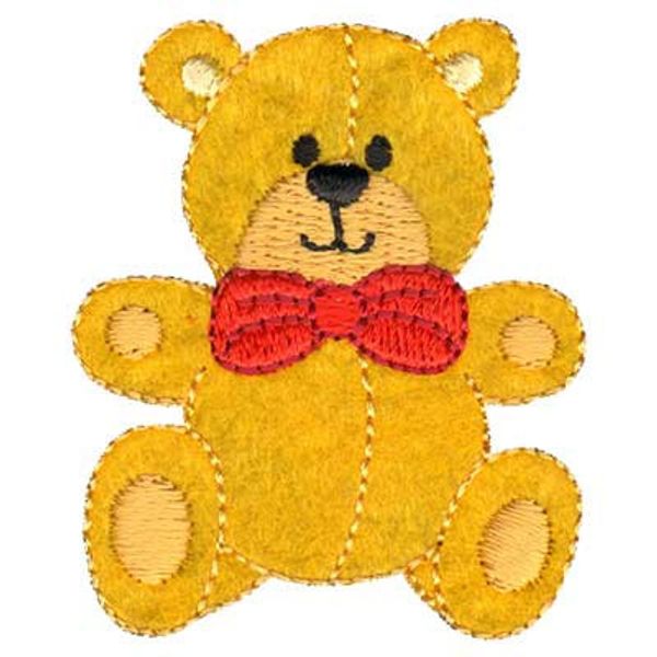 Термоаппликация №06/5, 5 шт, №1634 медвежонок 4.5х5 см, Gamma