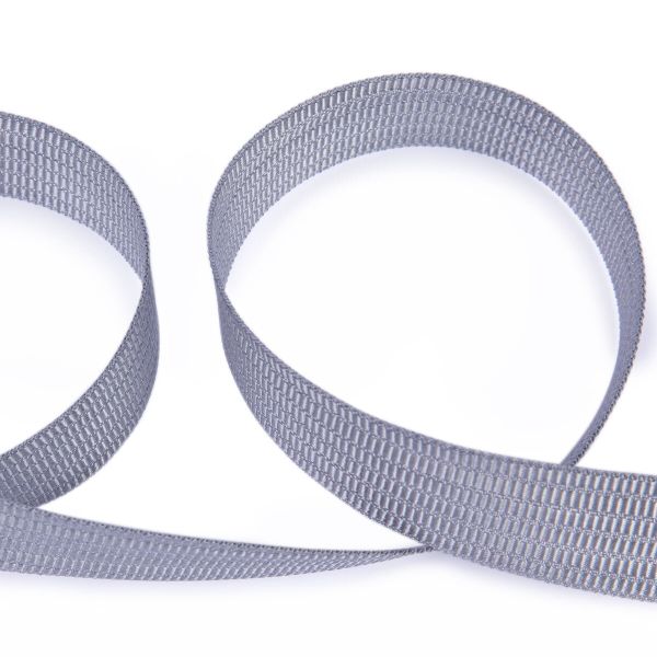 Стропа (ременная лента) 25 мм / 50 метров, [17.73 г/пог.м], 100% п/а, серый, Gamma 4с494