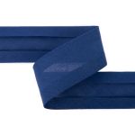 Косая бейка хлопковая 40 мм / 5 шт по 5.4 метра, №052 синий, Gamma GK-40C