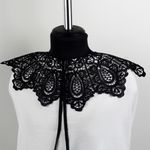 Пришивной кружевной воротник TBY.13/185 цв.черный уп.1шт, Kruzhevo