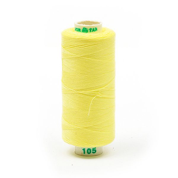Нитки швейные бытовые Dor Tak 40/2, 366 м / 10 кат., 105 св.желтый