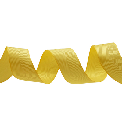 Лента декоративная ёлочка 40.0 мм / 20±1 метров, 85 т.желтый