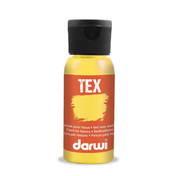 Краска для ткани Darwi TEX, 50 мл, 720 темно-желтый