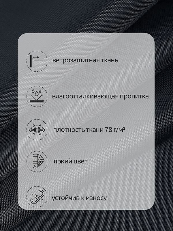 Оксфорд 200D PU1000 78 г/м², 150 см / 10 метров, ОКС.TBY200D.S156.10, S156 серый