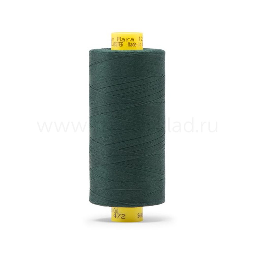 Нитка универсальная Gutermann Mara 120/2, 1000 м, 700207, 472 т.бутылочный, 1 катушка