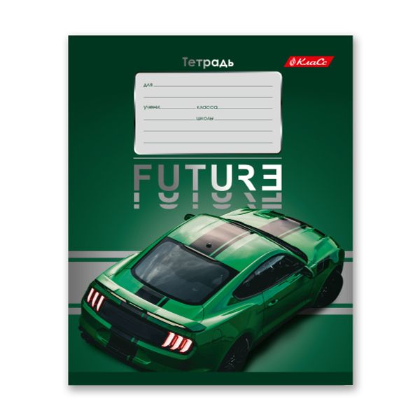 Тетрадь ученическая школьная, выборочный лак, A5+ 24 л. на скобе 65 г/м², белизна 100% 30 шт, клетка, 000373 Зелёная ракета, Светоч 24ТСКд5_4_3_1