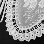 Пришивной кружевной воротник ажурный 24х55 см, цв.белый, 1 шт, Kruzhevo