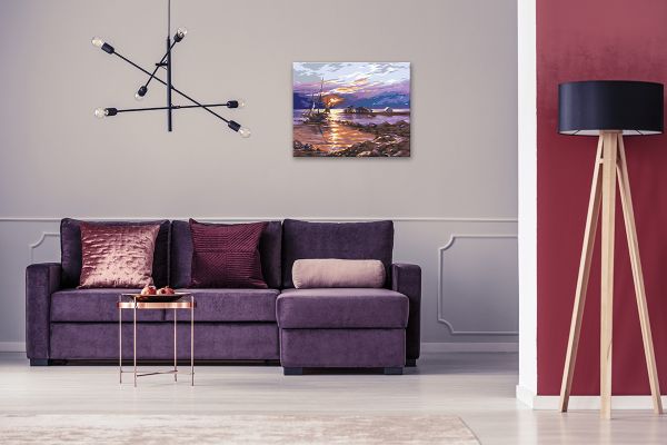 Картина по номерам Фрея, Закатная бухта, 50х40 см