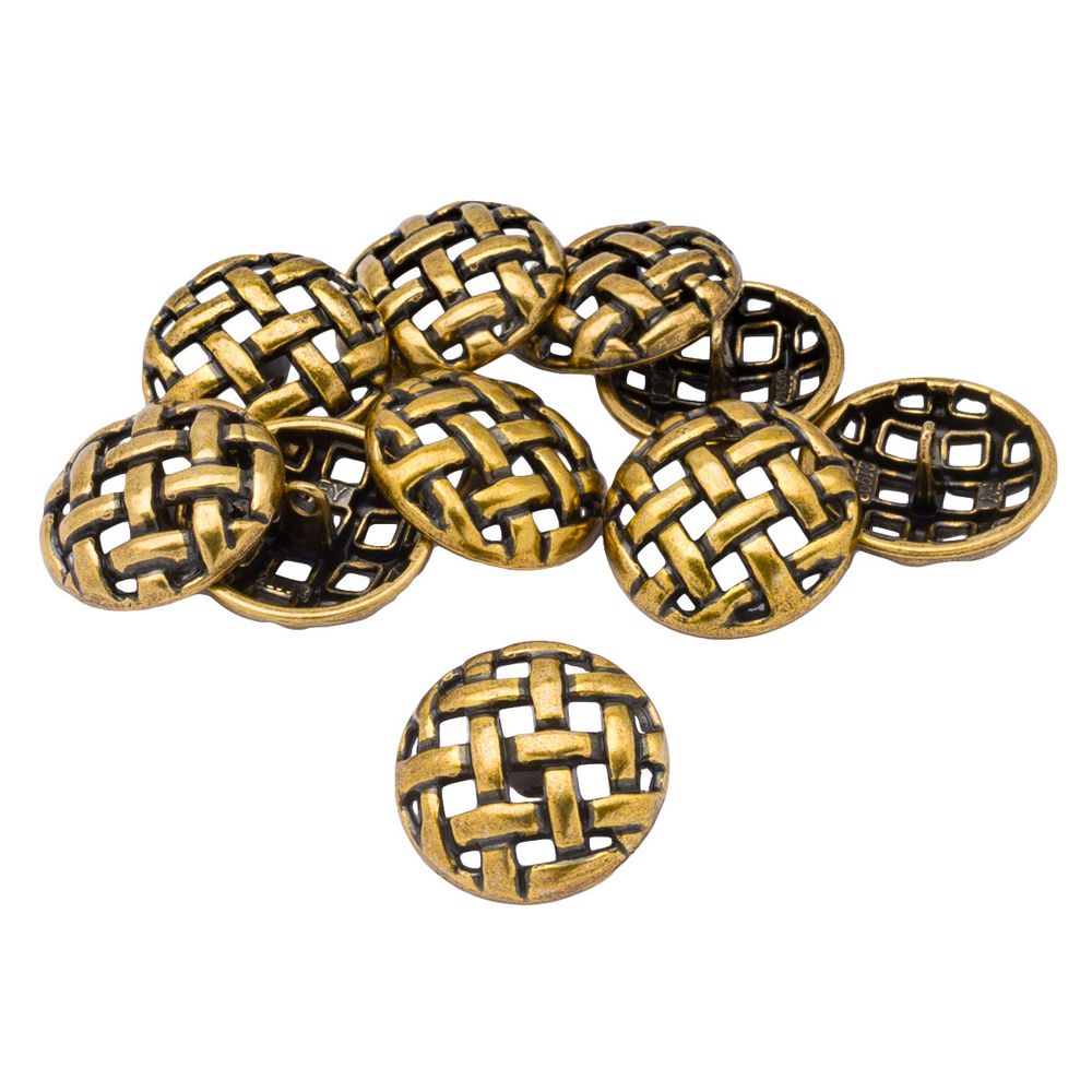 Пуговицы на ножке 36L=23 мм, металл, Bronze (бронза), 10 шт, MP11