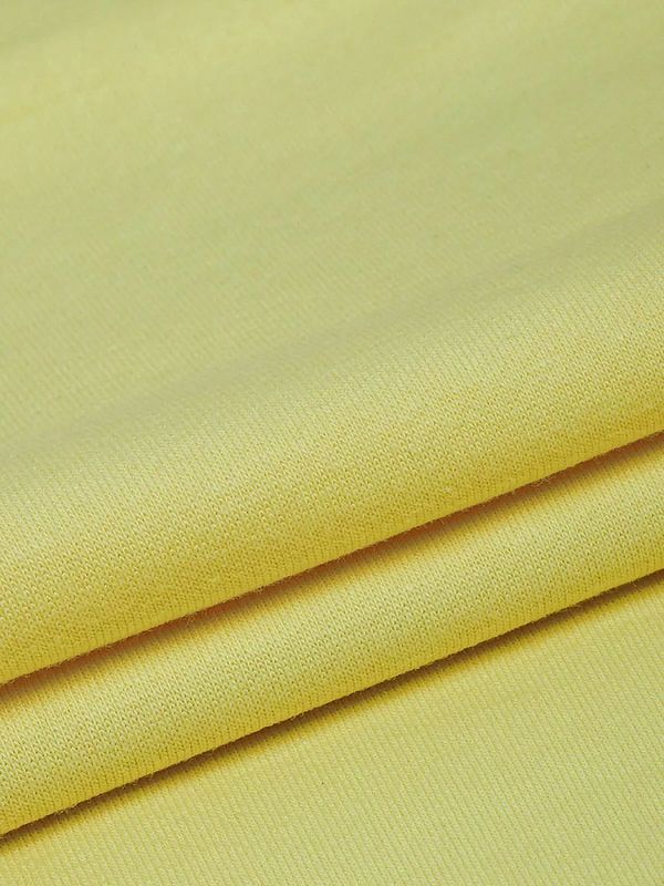 Футер 2-нитка петля поликоттон стрейч 220 г/м², 160 см / 3 метра, ФУТ2Х.TBY.ХЛ-ПЭ.S802.3, цв.S802 желтый