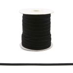 Лента бархатная (тесьма) 09.0 мм / 32.9±2 метров, 0081-1006 (8611 черный (141758))