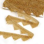 Тесьма отделочная 40 мм, 13-5061 цв.золото уп.13.71м