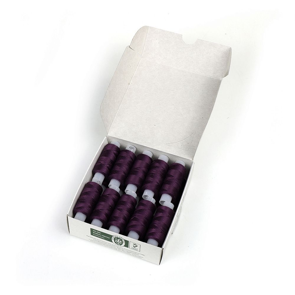 Нитки армированные ПНК им.Кирова 45ЛЛ, бытовые, 200 м / 20 кат., 1510 баклажан