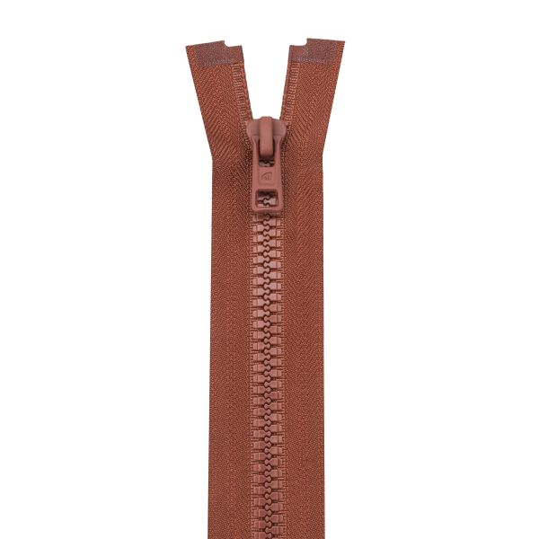 Молния трактор Arta Т6 (6 мм) 1 зам., разъем., 40 см, (2076), A236 терракотовый, НОВЫЙ МАТОВЫЙ ЗАМОК, уп.5 штук