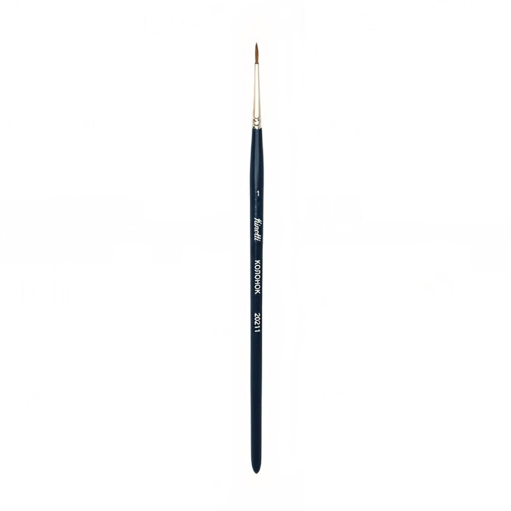 Кисть колонок круглая №01, 10 шт, короткая ручка, Vista-Artista 20211-01