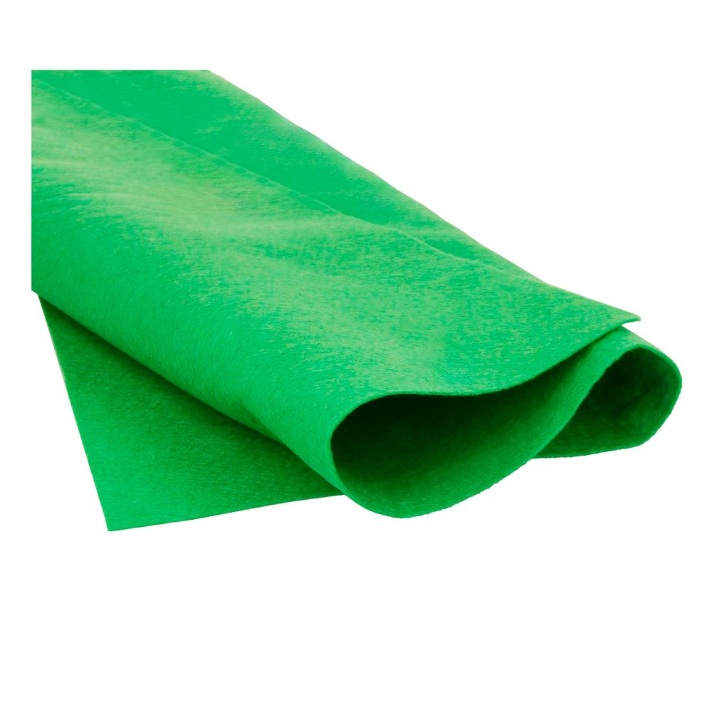 Фетр листовой 1 мм, 30х45 см, 60% вискоза, 40% шерсть, 347 молодая зелень, Gamma А-270/250