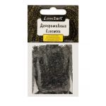 Блестки декоративные 1 мм, 25 г (5х5 г), 4.5 мл, 24 чёрный/black, Love2art GLIS-01