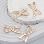 Пряжка ременная металл 8 мм, Gold золото, 4 шт, MB198