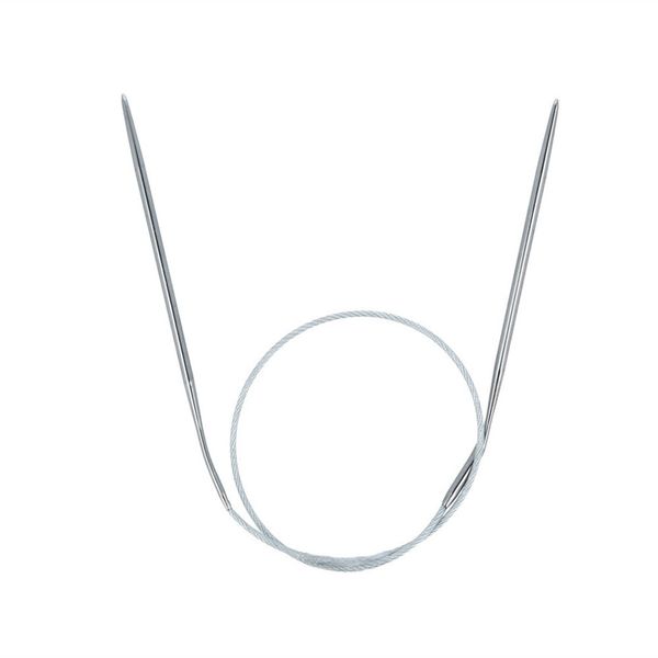 Спицы круговые металл ⌀3,0 мм, 40 см, с металлической леской, Gamma MKS