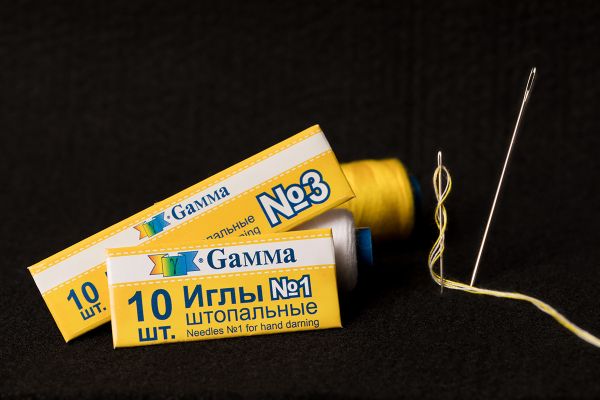 Иглы ручные штопальные №3, 10 шт, Gamma NIR-17