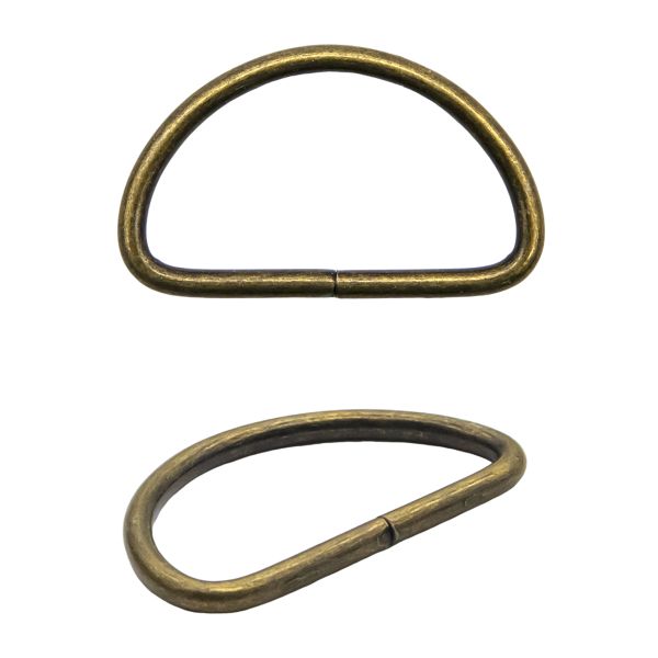 Полукольцо сварное металл внутр. 38 мм (внешн. 44х26 мм, ⌀3 мм), 100 шт, латунь, 816B-116