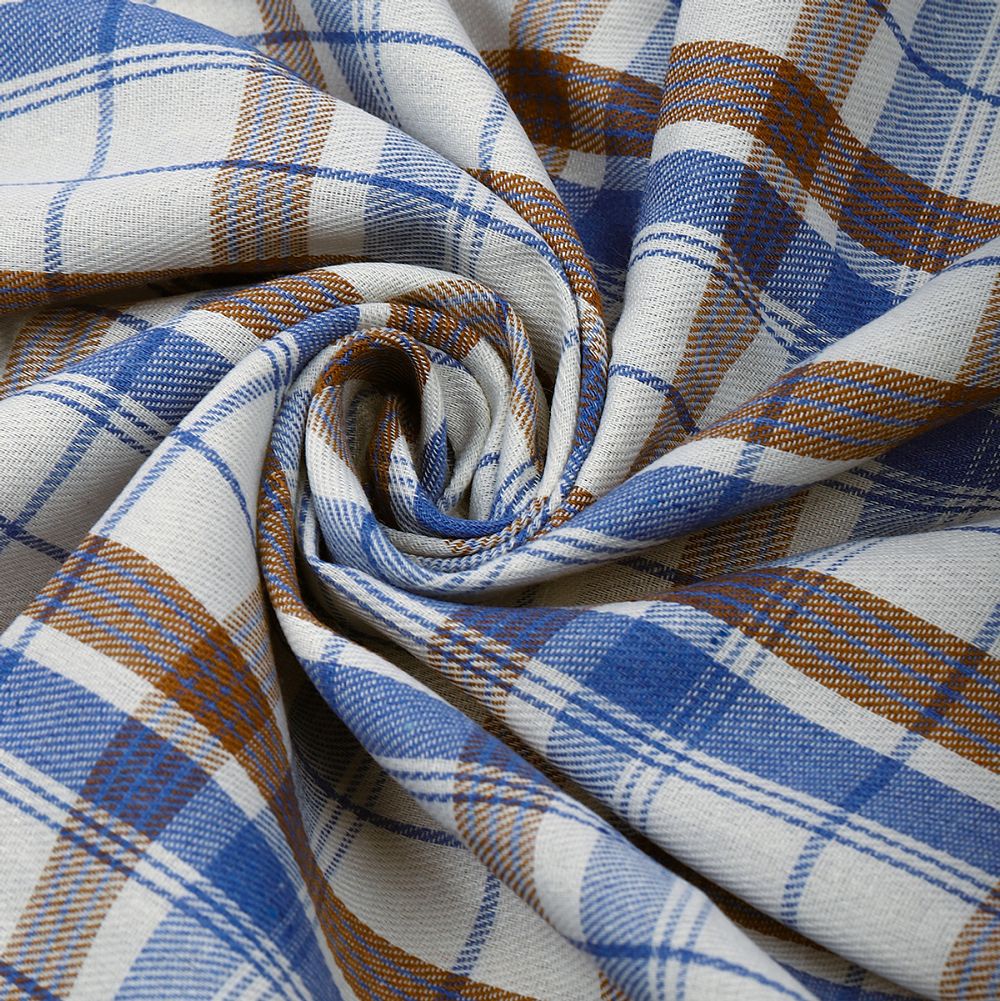 Фланель рубашечная 150 г/м², 150 см / 2 метра, TBY.Fl.T419.2, цв.419 голубой