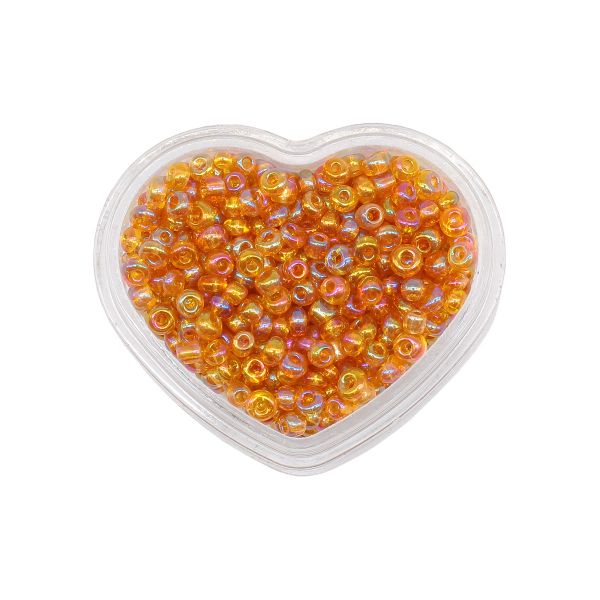 Бисер Astra&Craft 11/0 (2.1 мм), 8±0.5 г, цв. 162B золотой/прозр.радужный