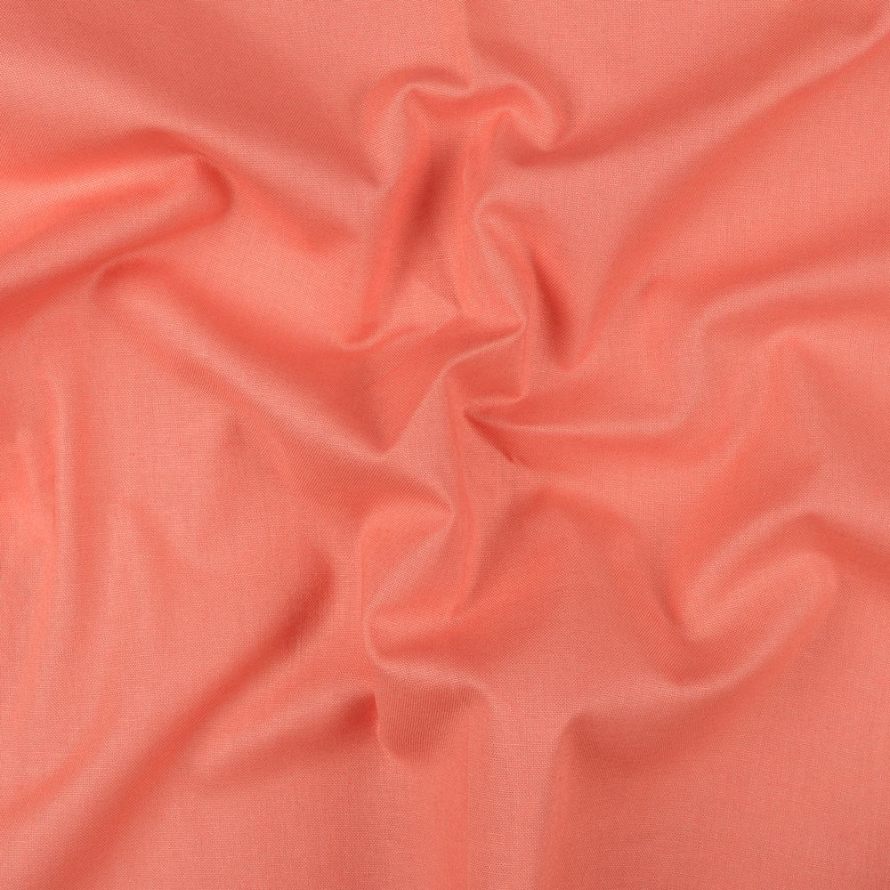 Хлопчатобумажная ткань 140 г/м², отрез 50х55 см, коралловый, Gamma