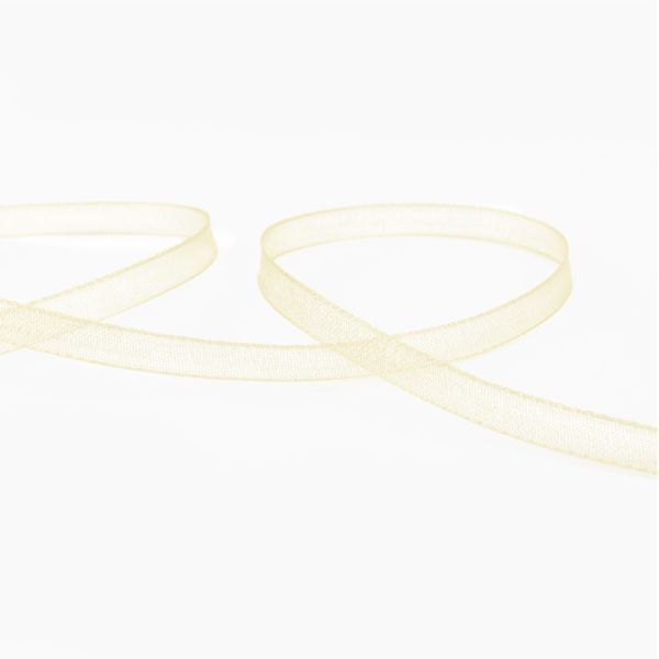 Лента капроновая (органза) _3.0 мм / 45.7 метров, 011 св.желтый, Blitz OR-3