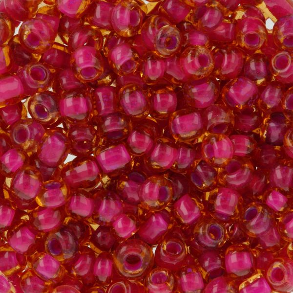 Бисер Zlatka 8/0 (2.9 мм), 100 г (10х10 г), №0302 малиновый, GR