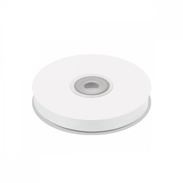 Лента репсовая (в рубчик) 10.0 мм цв. 029 белый уп.22.86м (±1м)