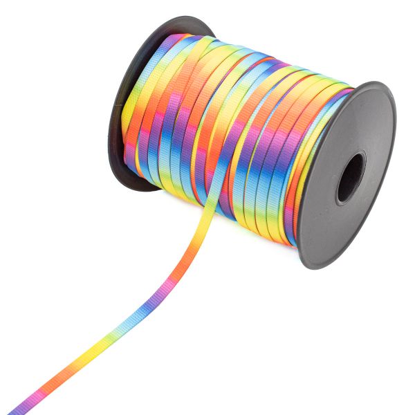 Шнур отделочный плоский ⌀6.0 мм / 100 метров, мультиколор
