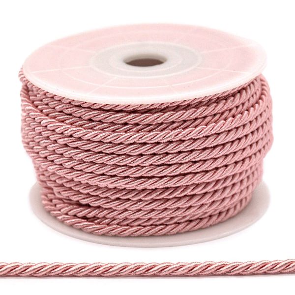 Шнур витой ⌀3.0 мм / 18.29 метров, 15 св-розовый