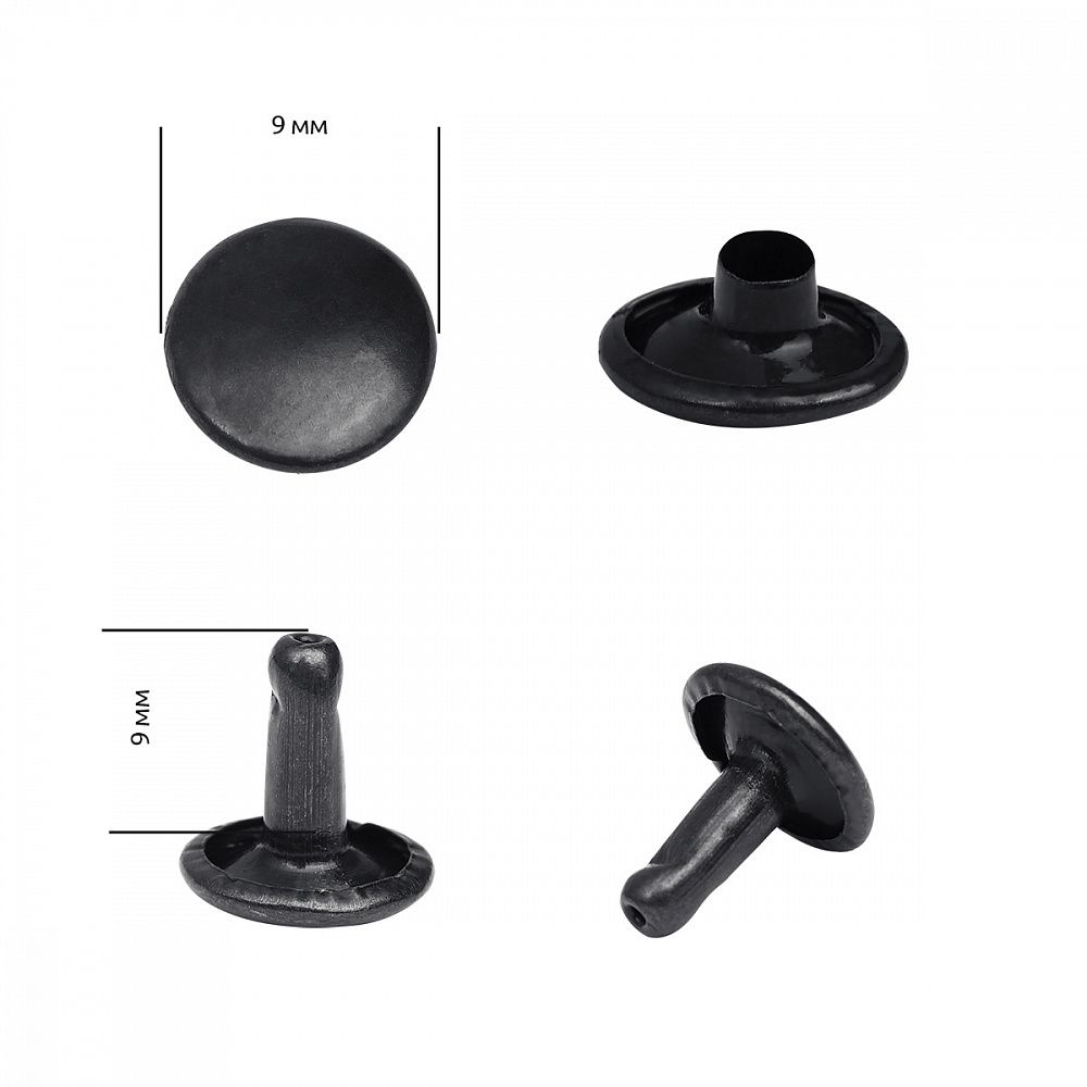 Хольнитены двухсторонние сталь 9х9 мм, №33, TBY.5209 цв. оксид уп. 1000 шт, TBY