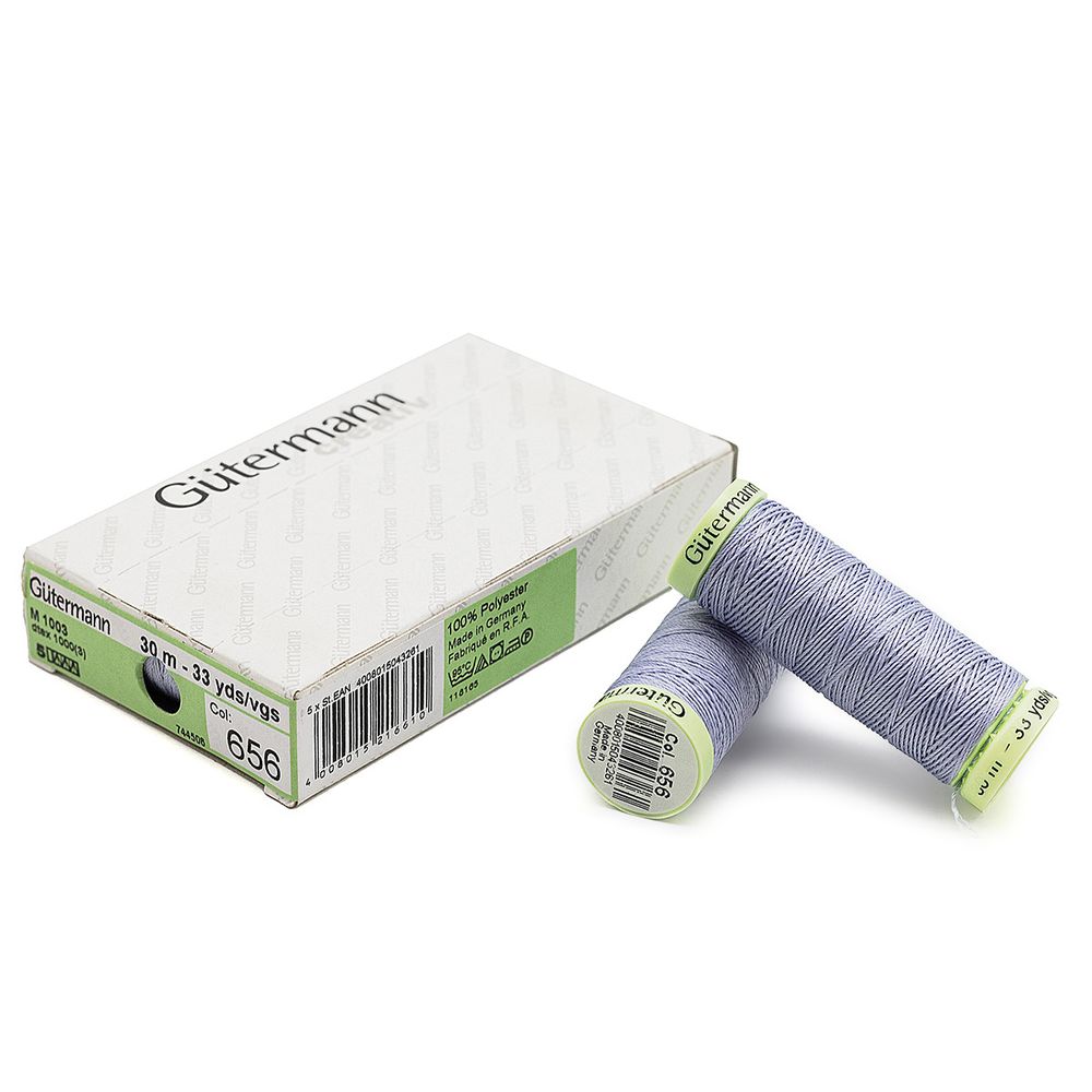 Нитки отделочные Gutermann Top Stitch, 30м, 656 пыльно-лиловый, 5 катушек
