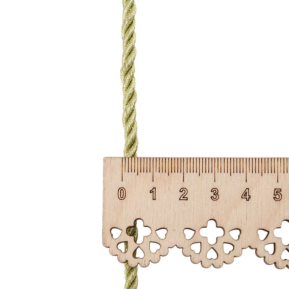 Шнур витой металлизированный 5мм / 18,29м, 186 золото