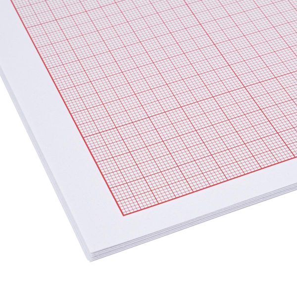 Бумага масштабно-координатная 80 г/м², А3 Маджента, 20 листов