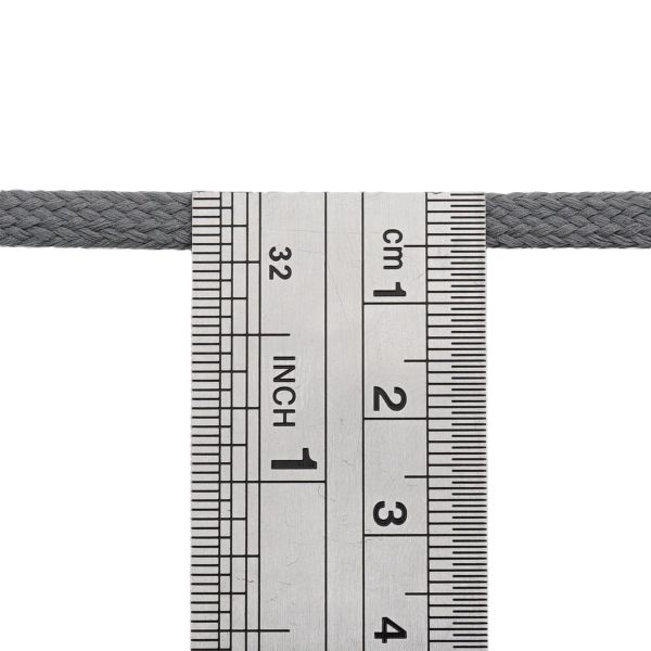 Шнур обувной плетеный ⌀6.0 мм / 100 метров, (диаметр ±1 мм), 012 серый