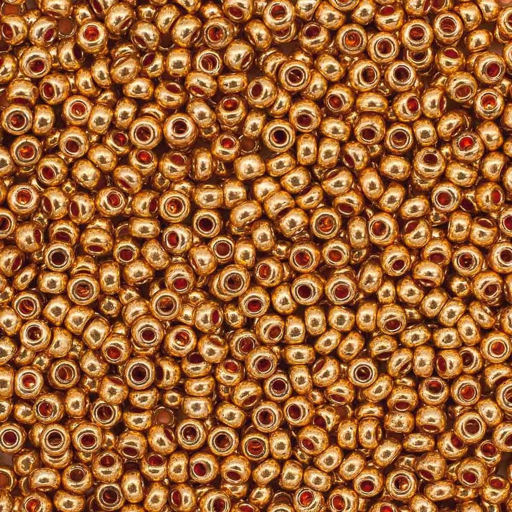 Бисер Preciosa латунный, 10/0 (18583), круг. отв., 500 г