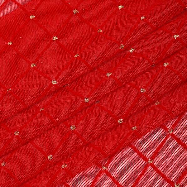 Сетка бельевая эластичная 85 г/м², шир.150 см / 1 метр, с флоком TBY.SZ030218 цв.116 красный /SZ030218.116/1/