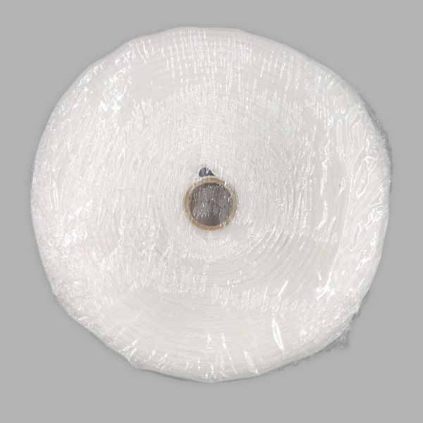 Лента (тесьма) шторная: сборка параллельная (1:2) 40 мм / 50 метров, (1 ряд петель, 2 шнура), прозрачный, C615M