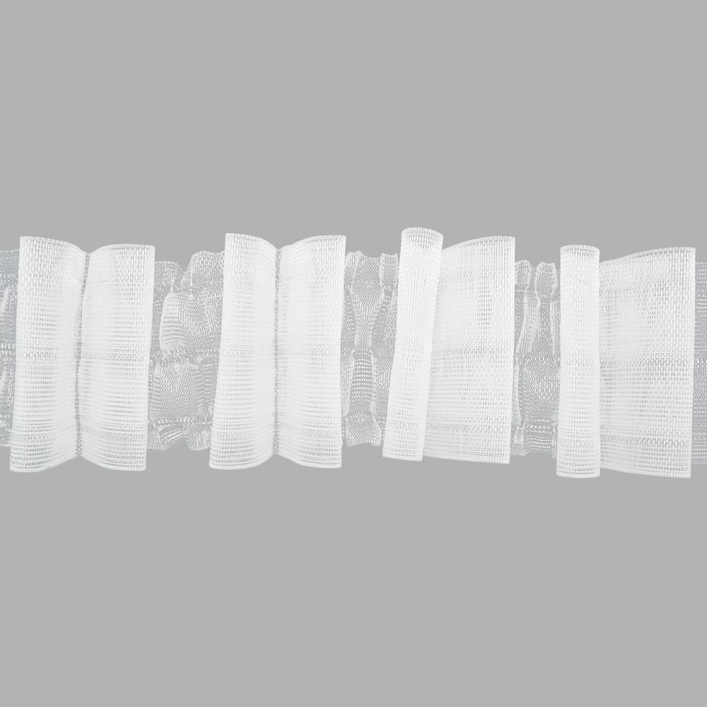 Лента (тесьма) шторная: сборка бантовая (1:2.5) 60 мм / 100 метров, 420207