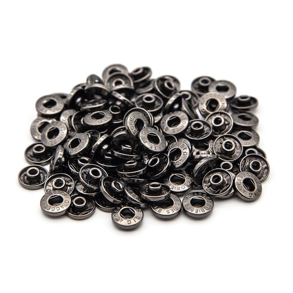 Часть кнопки Альфа (S-образная) ⌀13.5 мм (B-часть), 520 чер.никель пруж, 100 шт, BIG