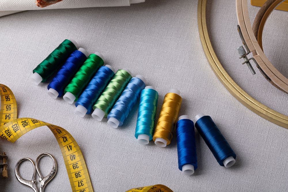 Нитки вышивальные Gamma ассорти V150/2, 10х200 ярдов, 183 м, Набор 3