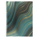 Тетрадь Абстракция A4 96 л. на гребне 60 г/м², 4 шт, клетка, SVT 960721 01 бирюзовый, Светоч