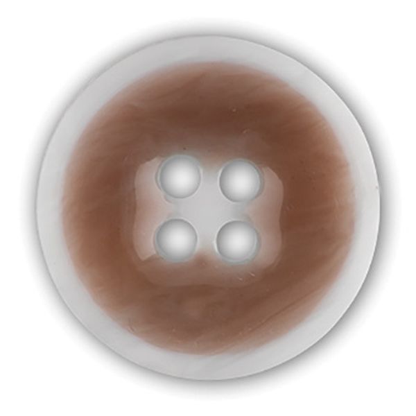 Пуговицы 4 прокола костюмные 15 мм, 24 шт, D868 коричневый, Gamma OXG 0009