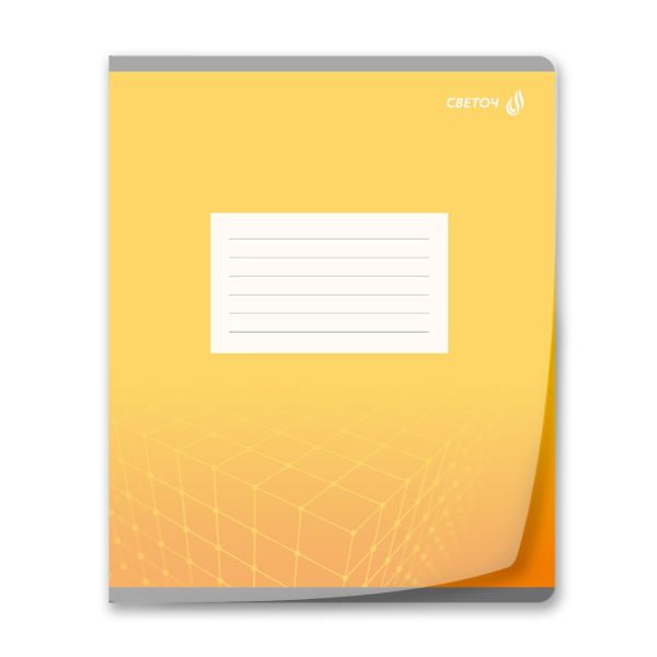 Тетрадь ученическая школьная с пластиковой обложкой 180 мкр, цвет.запечат.титул лист A5+ 24 л. на скобе 65 г/м², белизна 100 %, 15 шт, клетка, 01109 Яркий цвет, Светоч Т66