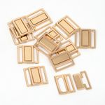 Пряжка-застежка для купальников металл 20.0 мм, 122SW цв.золото уп.10 шт