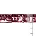 Бахрома отделочная 35.0 мм / 16 метров, 274 бордовый, Gamma А-07